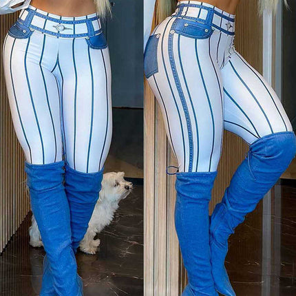 High Waist Plaid Leggings
