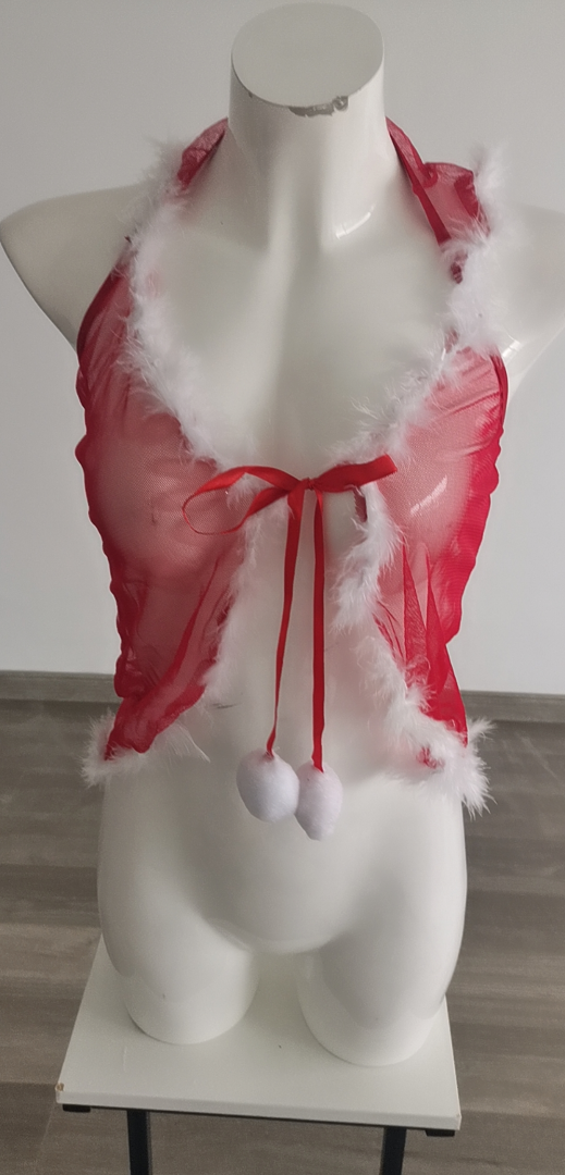 Christmas Sexy Lingerie Sheer Mesh Christmas Outfit Christmas Girl Sexy Pajamas