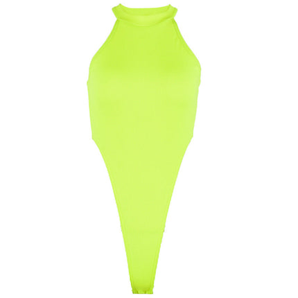 Popular Autumn Sexy Slim-fit All-match Sleeveless Leotard