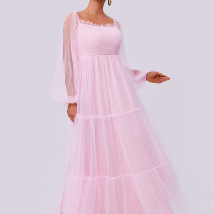 Women Sweet Daily Mesh Tutu Dress