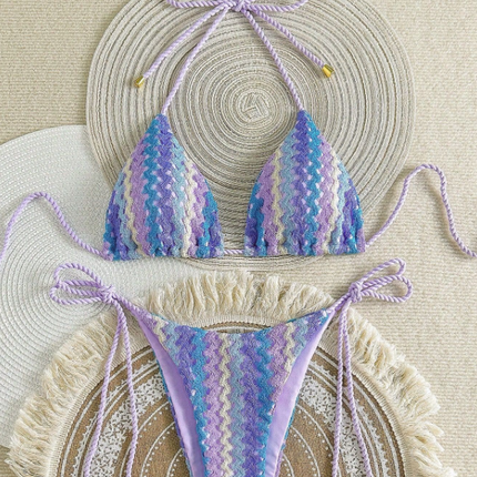 Swimsuit Women Bikini Sexy Bikini Women Fission Swimsuit Braid Rope Bikini