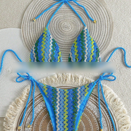 Swimsuit Women Bikini Sexy Bikini Women Fission Swimsuit Braid Rope Bikini