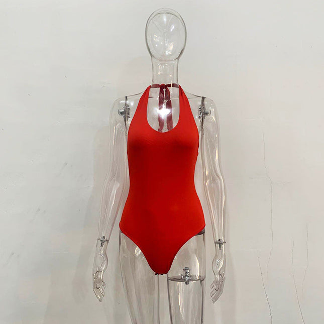 Summer Halter Backless Bikini Swimsuit Bodysuit Women New