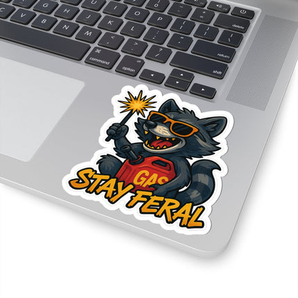 Stay Feral Stickers - Fun, Quirky Art for Laptops, Water Bottles, and More, Perfect for Gifts, Decor, and Celebrations