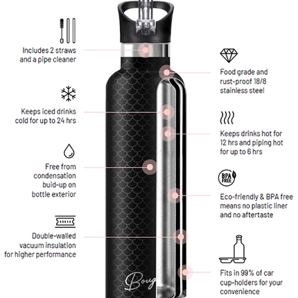 Equestri | Scarf - 25 oz Insulated Water Bottle