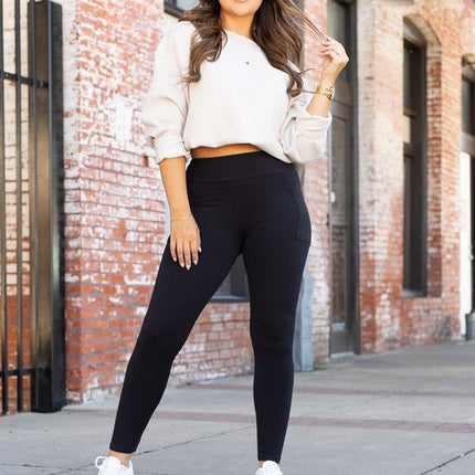 Black FULL LENGTH Leggings with POCKETS