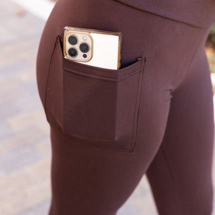 The Becca Brown Crossover Full Length Leggings