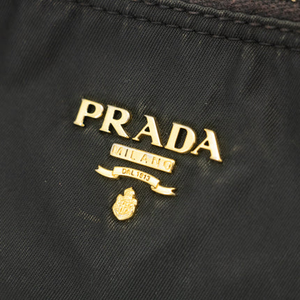Prada Black Nylon Tessuto Pochette Bag #2308