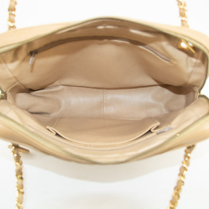 Chanel Lambskin Chevron Beige Camera Bag   #2567