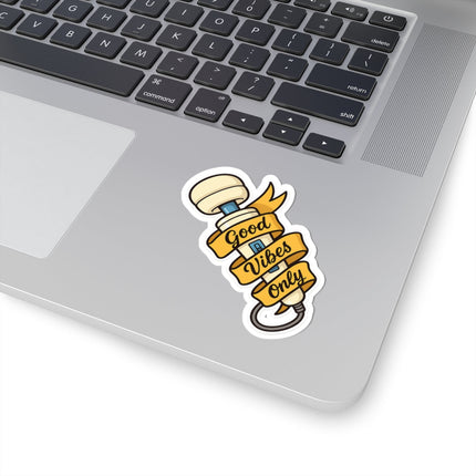 Good Vibes Only Kiss-Cut Stickers | Motivational Stickers for Laptop, Water Bottles, Journals, Gifts, Decor