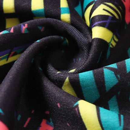 Printed Wide Waistband Active Leggings with Stirrups