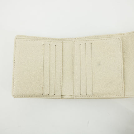 Louis Vuitton Beige Monogram Minilan Porte Monnaie Billet Credit Compact Wallet #2651