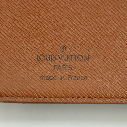 Louis Vuitton Monogram Canvas Kisslock Wallet Brown #3092