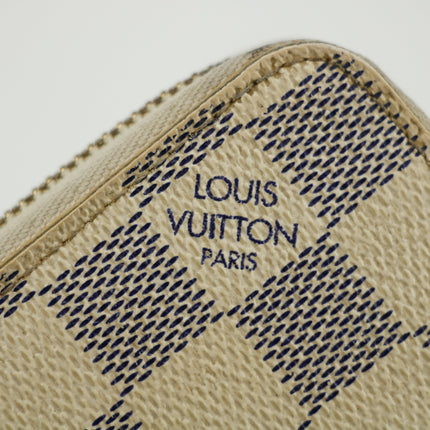 Louis Vuitton Damier Azur Zippy Organizer Wallet #3119
