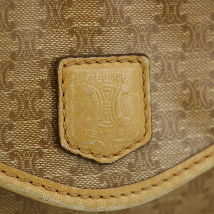 Celine Vintage Brown PVC Clutch Bag #3169