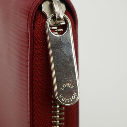 Louis Vuitton Red Epi Leather Zippy Wallet #3288