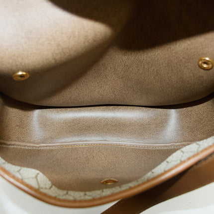 Christian Dior Beige Honeycomb Crossbody Bag PVC #3315