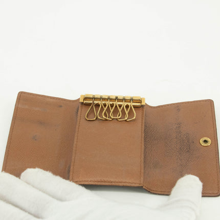 Louis Vuitton Monogram Canvas Brown Key Holder 6 #3529
