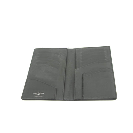 Louis Vuitton Black Taiga Leather Long Bifold Wallet #3532