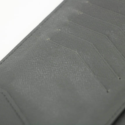 Louis Vuitton Black Taiga Leather Long Bifold Wallet #3532