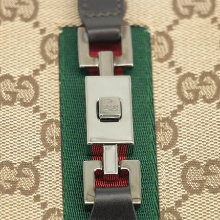 Gucci GG Canvas Sherry Line Jackie Compact Wallet #3539