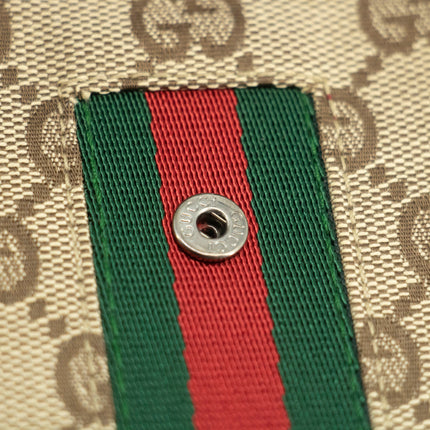 Gucci GG Canvas Sherry Line Jackie Compact Wallet #3539