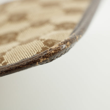 Gucci GG Canvas Flat Beige x Brown Messenger Bag #3553
