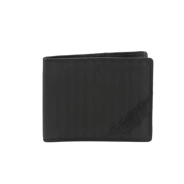 Fendi Black Leather Mens Bifold Wallet  #3611