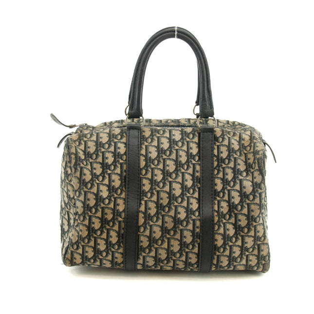 Christian Dior Blue Trotter Canvas Mini Boston Bag #3656
