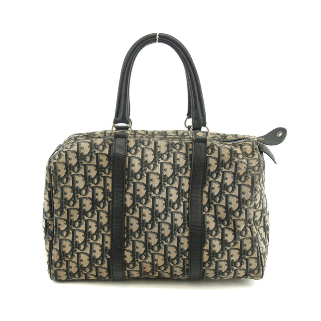Christian Dior Blue Trotter Canvas Mini Boston Bag #3656