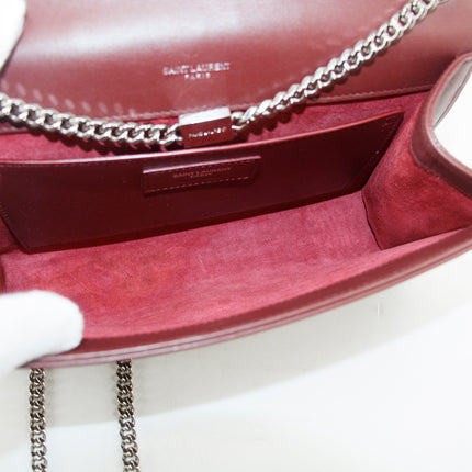 Saint Laurent YSL Kate Red Chain Shoulder Bag #3658