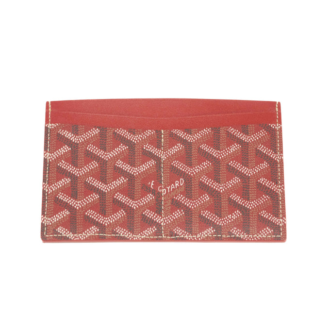 Goyard Saint Germain Rouge Red Double Cardholder Wallet #3662