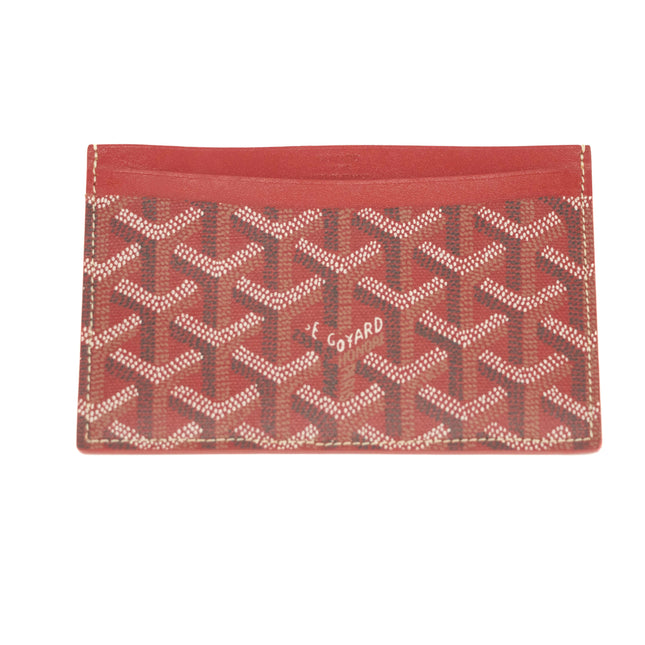 Goyard Saint Germain Rouge Red Double Cardholder Wallet #3662