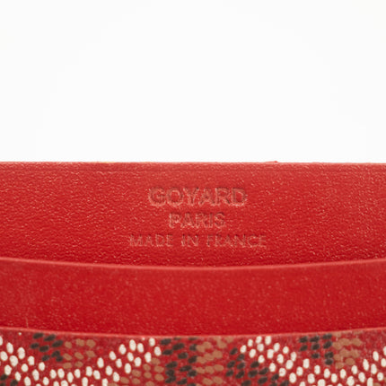 Goyard Saint Germain Rouge Red Double Cardholder Wallet #3662
