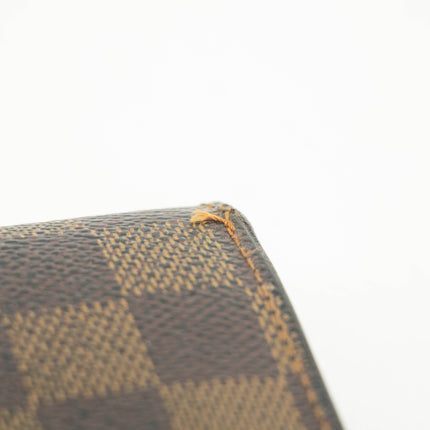 Louis Vuitton Damier Ebene Brown Trifold Wallet #3695