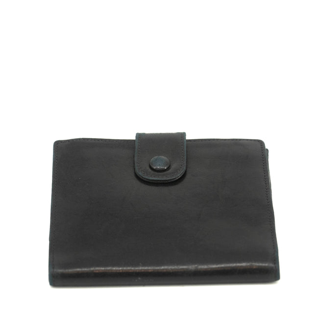 Chanel Black Lambskin Coco Mark Compact Wallet #3701