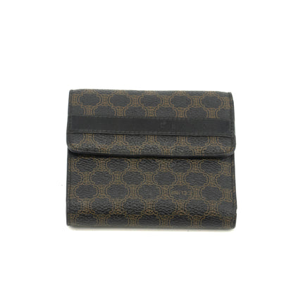 Celine Macadam Black PVC Compact Wallet #3704