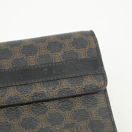 Celine Macadam Black PVC Compact Wallet #3704