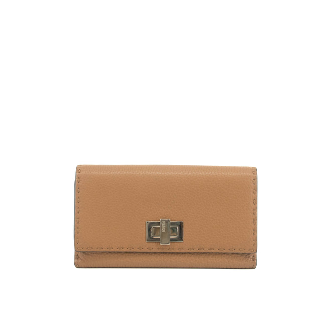 Fendi Brown FF Zucca Leather Long Wallet #3717