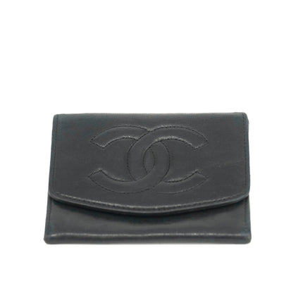 Chanel Lambskin Black Compact Case #3721