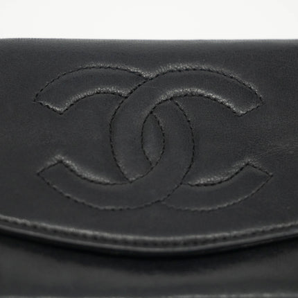 Chanel Lambskin Black Compact Case #3721