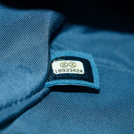 Chanel Boy Navy Lambskin Matelasse Reverso Shoulder Bag #3766