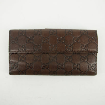 Gucci Guccissima Brown Long Wallet #3812