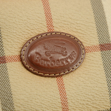 Burberry Brown Check Leather Bifold Wallet  #3815
