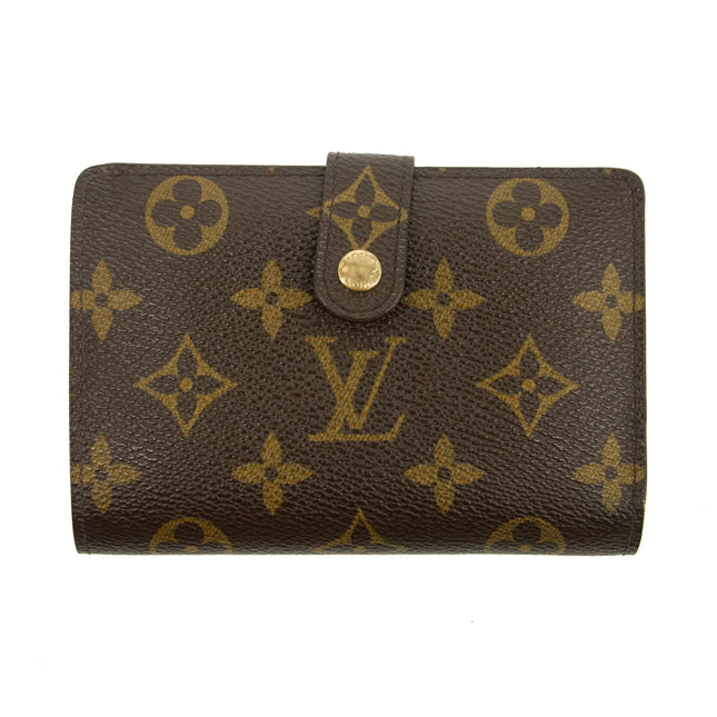 Louis Vuitton Monogram Canvas Kisslock Wallet #3826