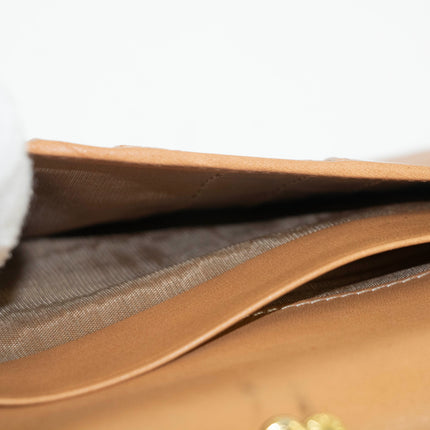 Celine Vintage Macadam Brown PVC Long Wallet #3865
