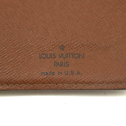 Louis Vuitton Monogram Canvas Brown Kisslock Wallet #3909