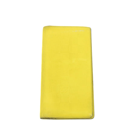 Louis Vuitton Damier Infini Yellow Bifold Long Wallet #3934
