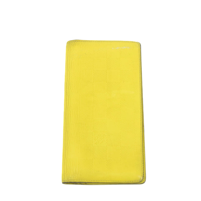 Louis Vuitton Damier Infini Yellow Bifold Long Wallet #3934