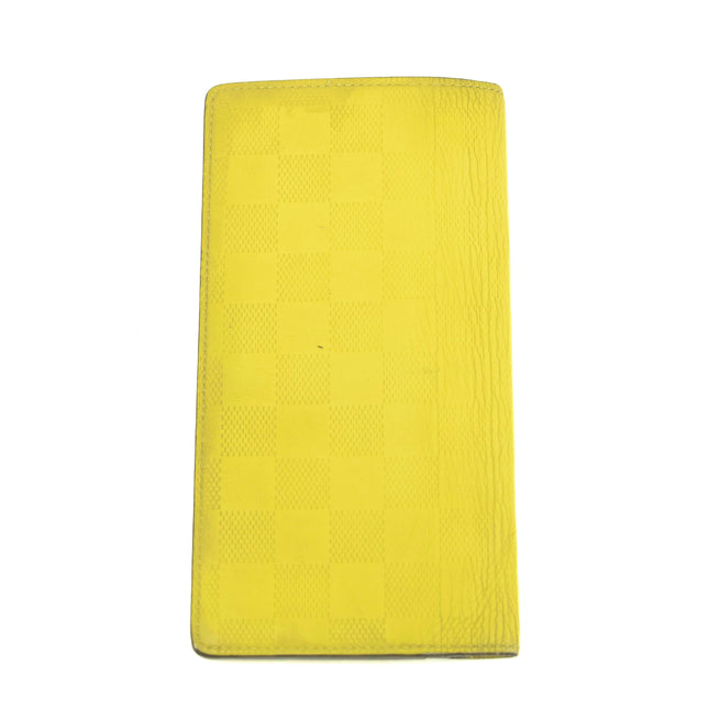 Louis Vuitton Damier Infini Yellow Bifold Long Wallet #3934